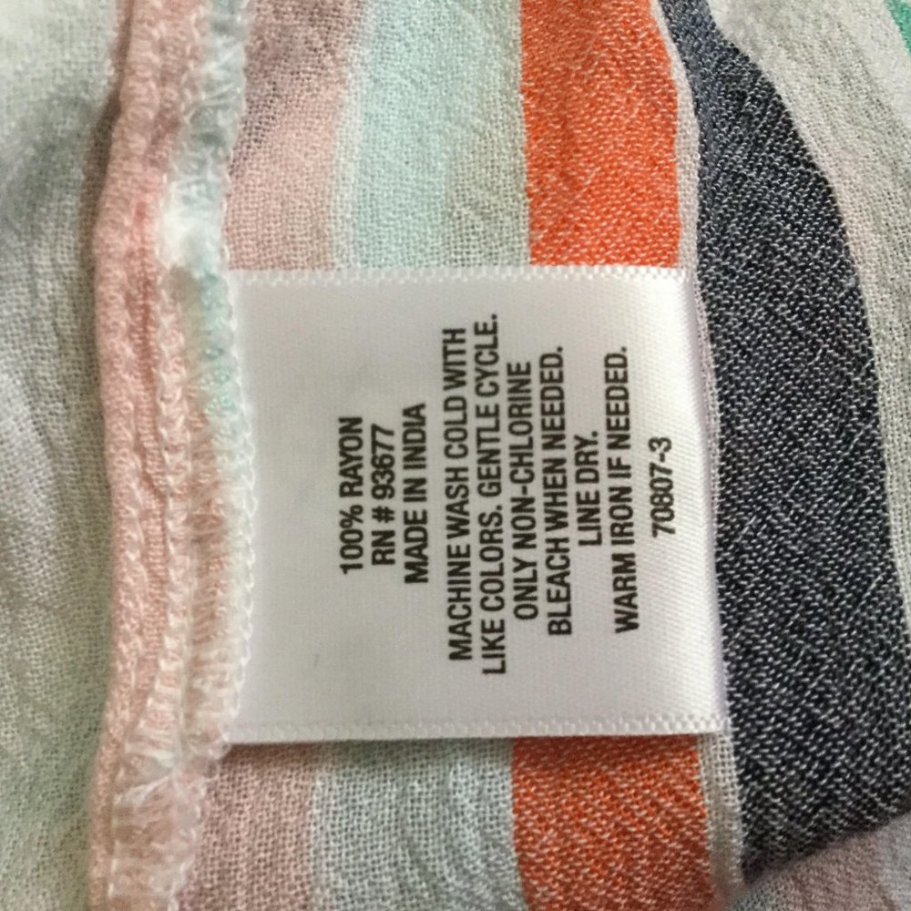 a.n.a Rainbow Striped Top - Picture 4 of 4